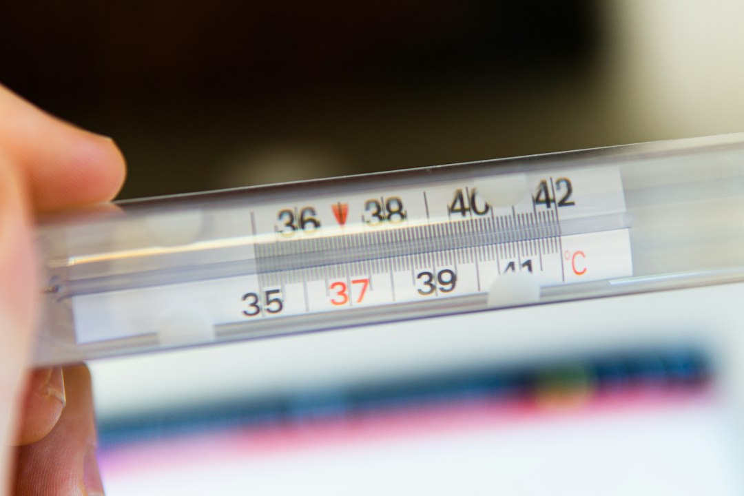 Typhoid fever thermometer check